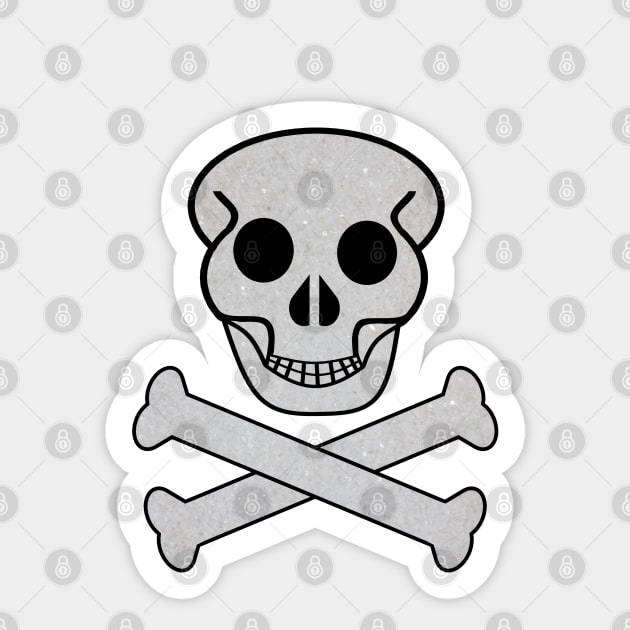 Skull and Bones Sticker by JeanKellyPhoto